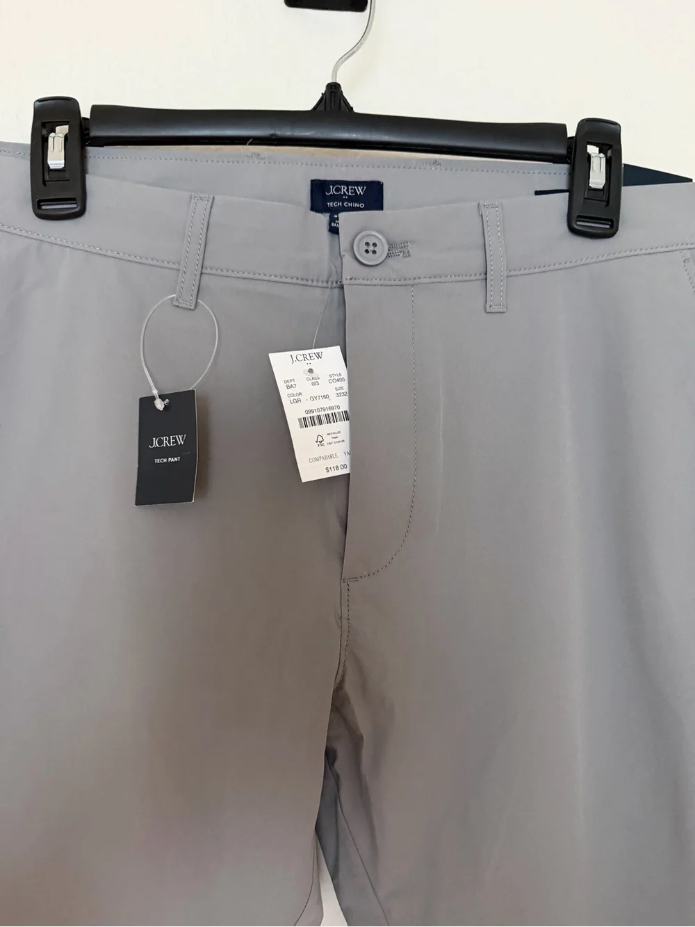 J. Crew Men's Gray Slim Chinos